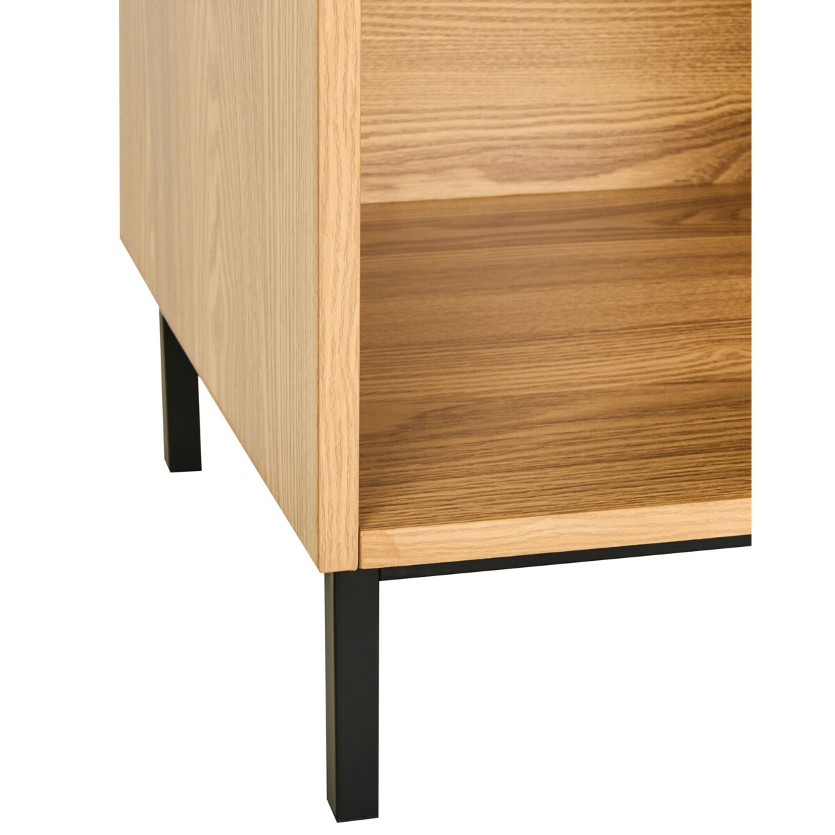 Regał 4 półki LEANDRO 175 cm Jasnobrązowy