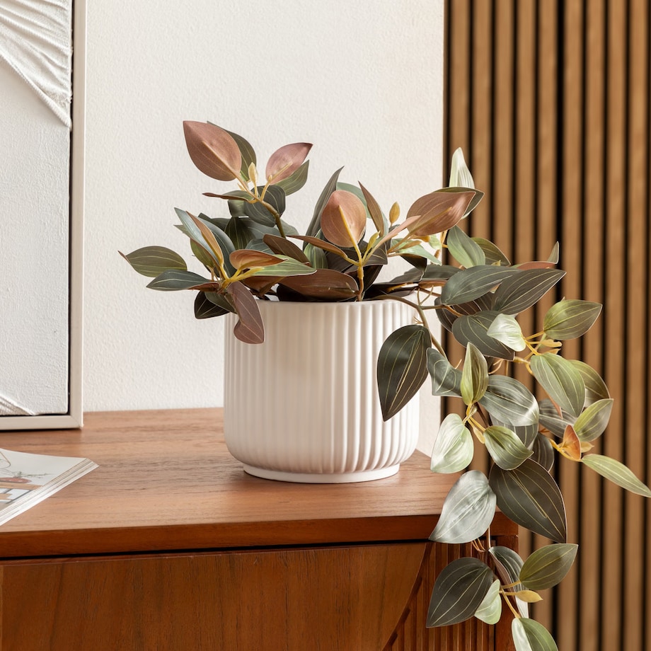 Doniczka z dolomitu, NURIA, 13,5 x 12 cm