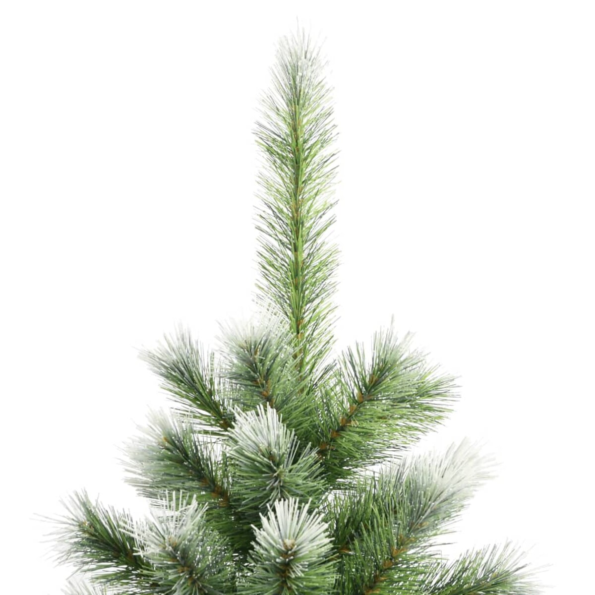 vidaXL Sztuczna choinka zawiasowa, ośnieżona, 210 cm