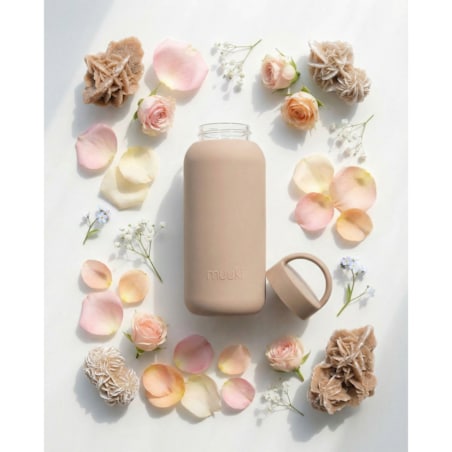 MUUKI DAILY BOTTLE szklana butelka na wodę 720 ml, Desert Rose