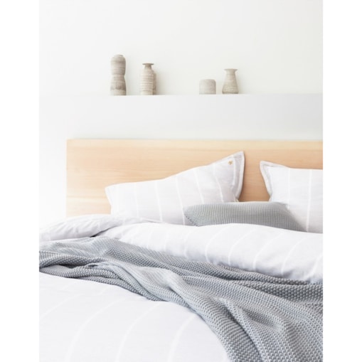 Komplet bawełnianej pościeli 200 x 220 cm dla 2 osób SKAURA satynowa pościel, 100 % Bawełna - kolor szary, Marc O'Polo