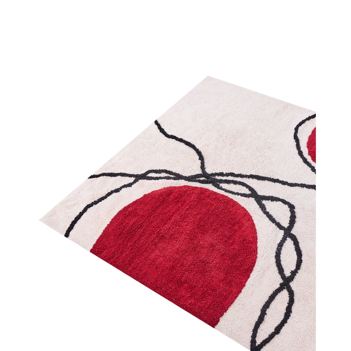 Dywan BOLAT Beżowy 160 x 230 cm Bawełna