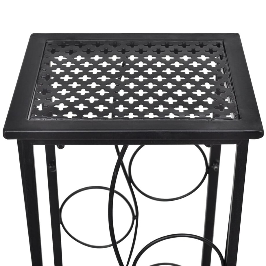 vidaXL Metalowy stojak na 8 butelek wina