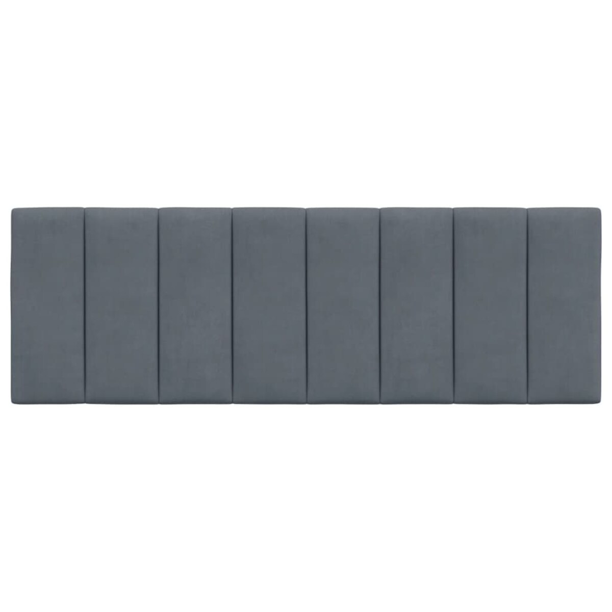vidaXL Poduszka na wezgłowie, Hanko, ciemnoszara, 140 cm, aksamitna