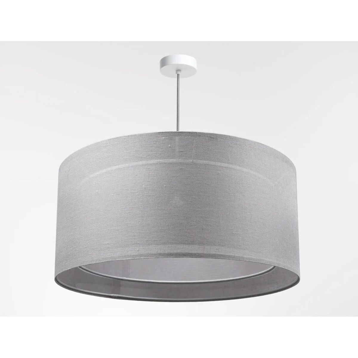 Lampa wisząca DUO LEN LIGHT 005-60 szara/beżowa