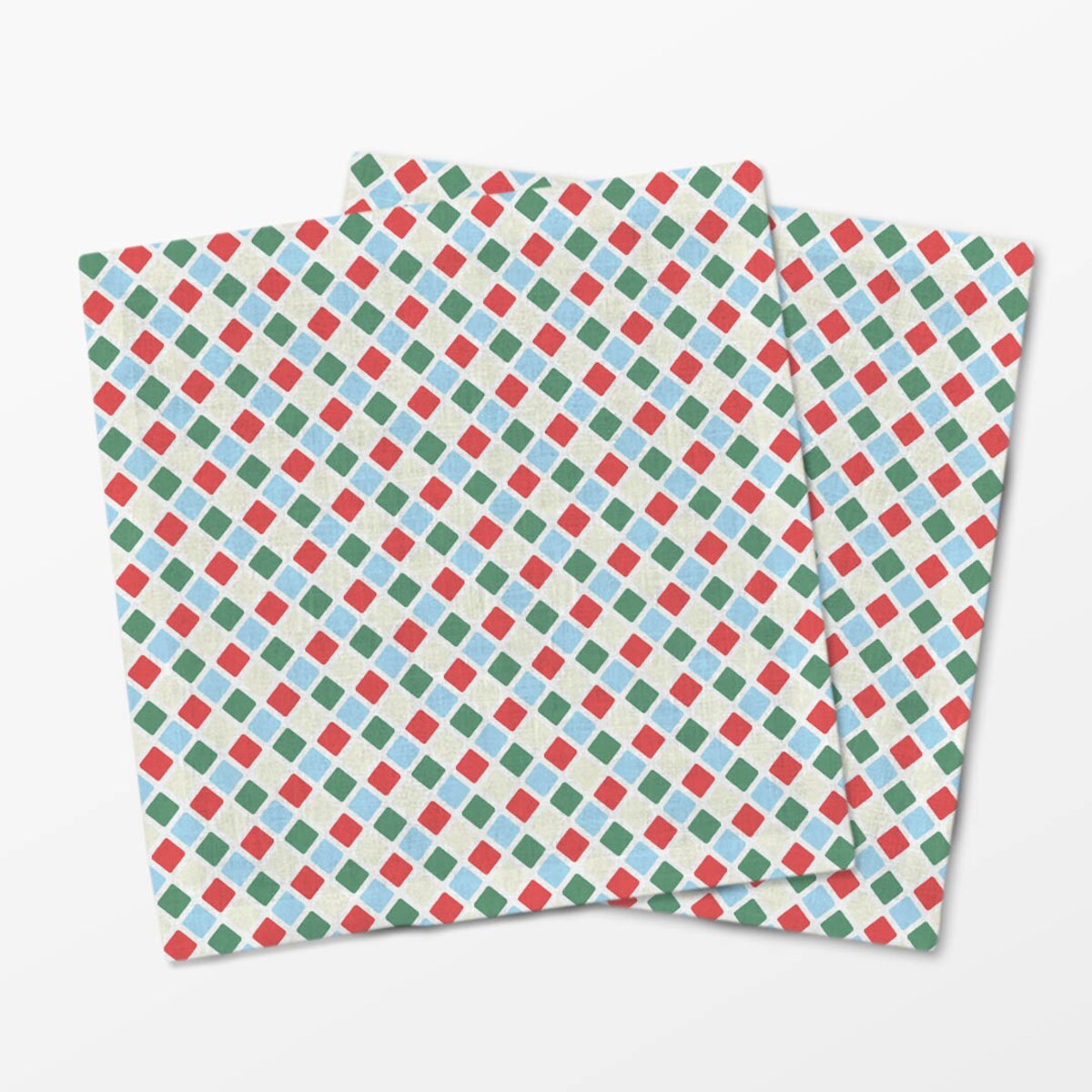Serwetki świąteczne - Świąteczna kratka (2 szt.)