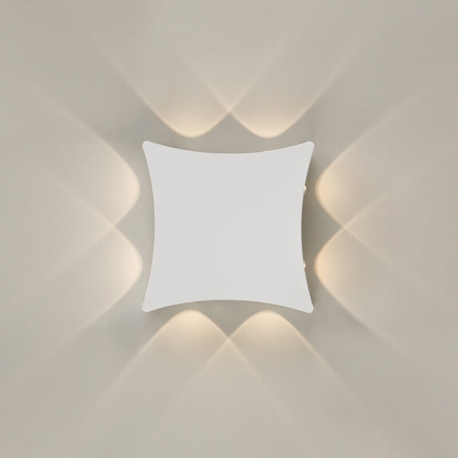 Elewacyjna lampa ogrodowa Pensa LED 1W zewnętrzna biała