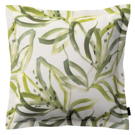 Poszewka Mona na poduszkę 45x45 biało-zielony