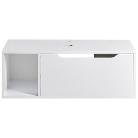 Szafka łazienkowa wisząca pod umywalkę CASCAVEL 80 cm Biały