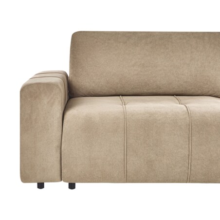 Sofa 3-osobowa rozkładana z pojemnikiem beżowa INNVIK
