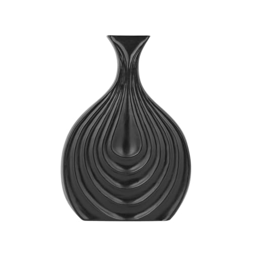 Wazon dekoracyjny ceramiczny 25 cm czarny THAPSUS
