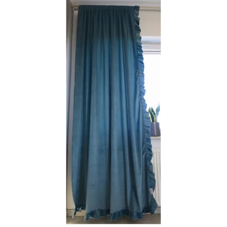 Zasłona Na Okno Okna Z Falbanką Do Salonu Sypialni 150X250 Cm Szmaragd