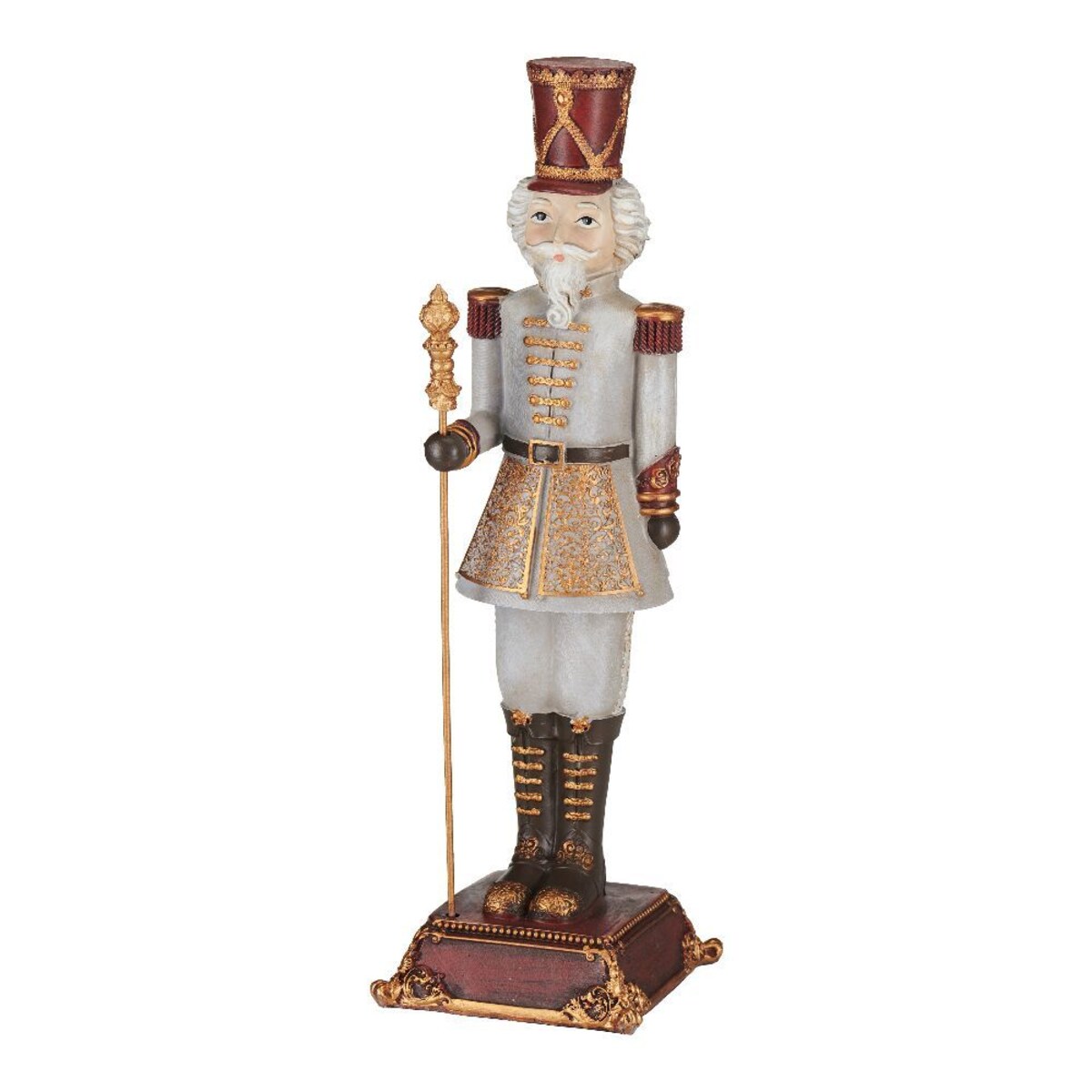 VILLA ITALIA Żołnierzyk świąteczny biały Figurka 31 cm HOLY TIME