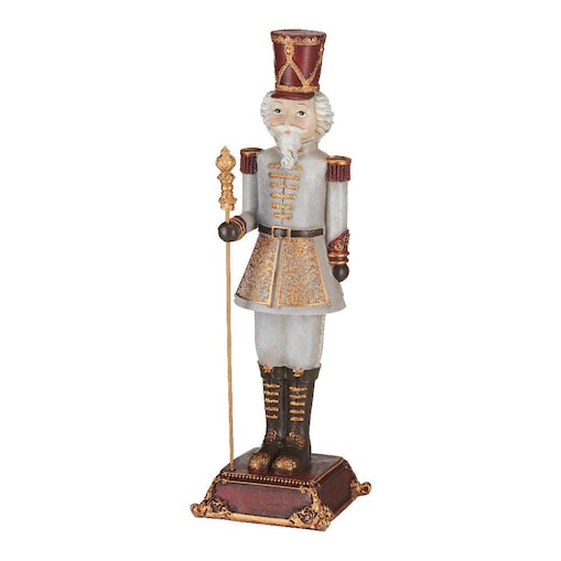 VILLA ITALIA Żołnierzyk świąteczny biały Figurka 31 cm HOLY TIME