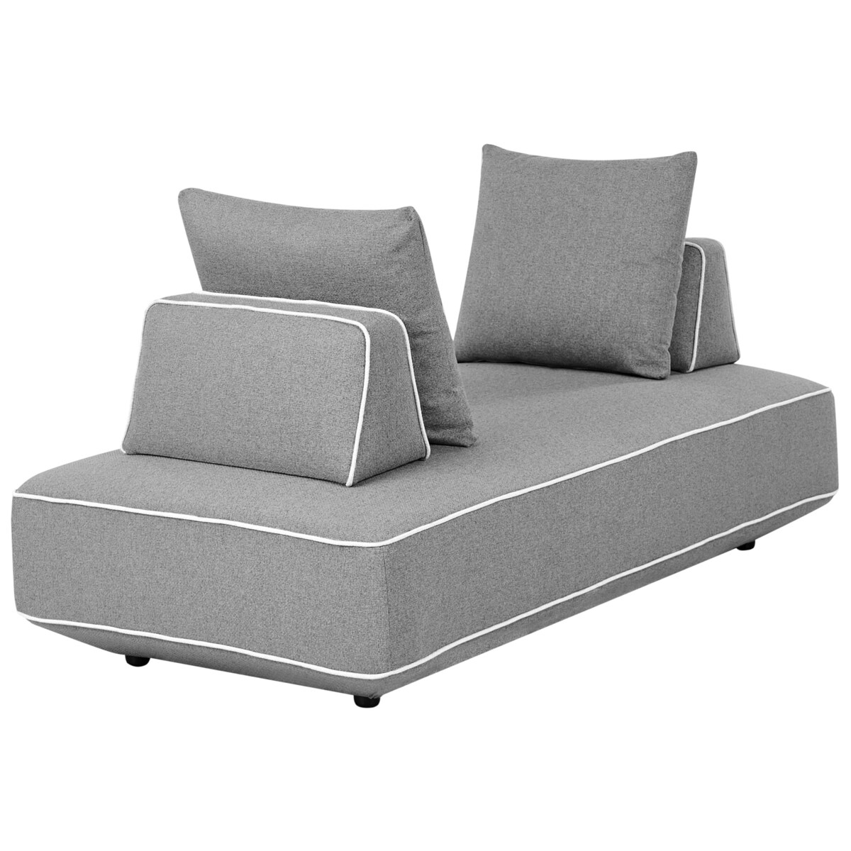 Szezlong SEILLANS Ciemnoszary