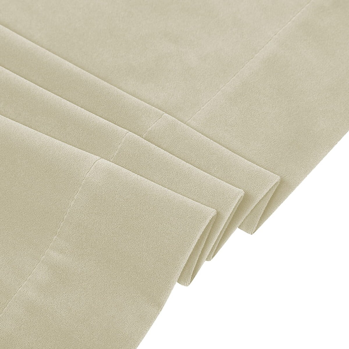 Zasłona welurowa beżowa 140x250 na taśmie