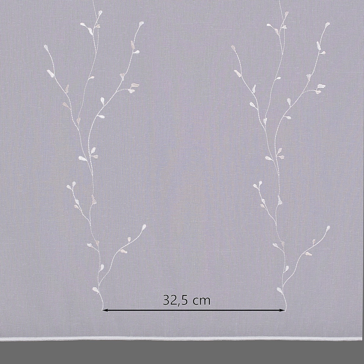 Firana na taśmie 300x245 biały ze wzorem