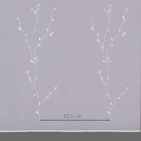 Firana na taśmie 300x245 biały ze wzorem