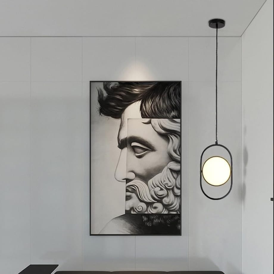 Lampa sufitowa wisząca czarna LED regulowana APP1554-CP