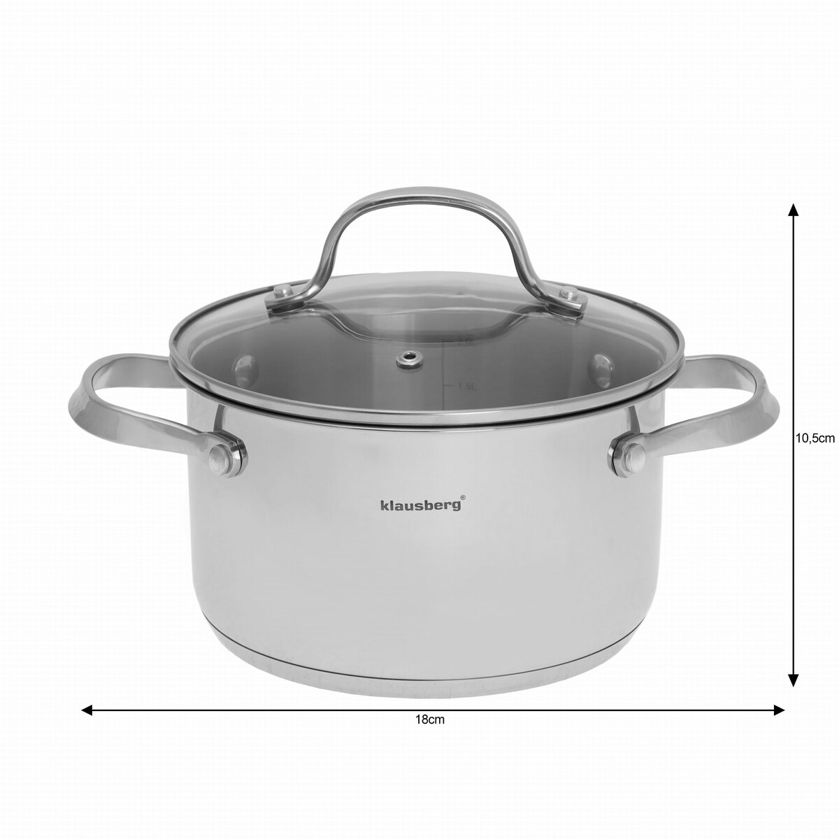 Zestaw garnków KLAUSBERG 9 ele Inox 18/10