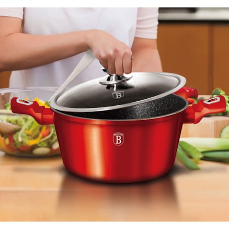 Garnek z pokrywką Berlinger Haus Burgundy 2,5L BH-1256