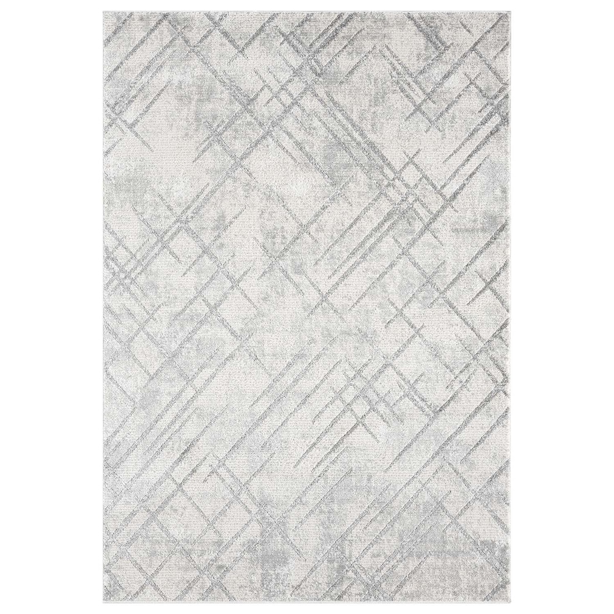 Dywan strukturalny nowoczeny Antique 2450 Szary 200x290