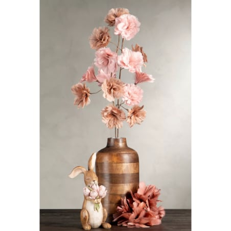 SZTUCZNA GAŁĄZKA KWIAT NATURALNE PIÓRA 100cm do wazonu różowa dekoracyjna