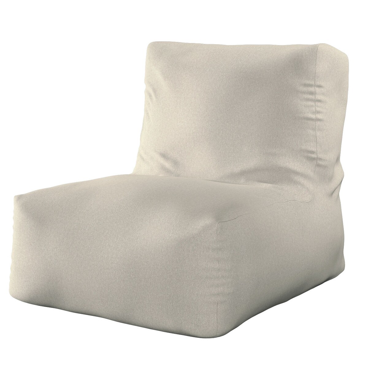 Pufa - fotel, beżowy melanż, 67 x 31 x 75 cm, Amsterdam