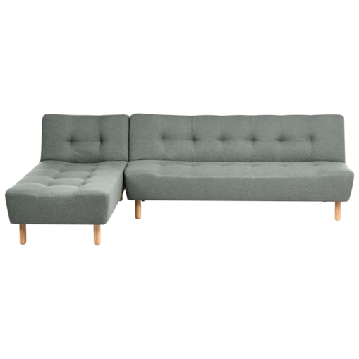 Narożnik rozkładany modułowy dla 4 osób ALSTEN Zielony Prawostronny