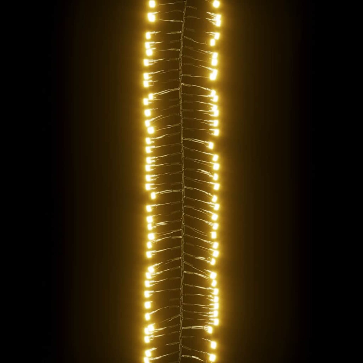 vidaXL Sznur lampek LED, 1000 diod w kolorze ciepłej bieli, 11 m, PVC
