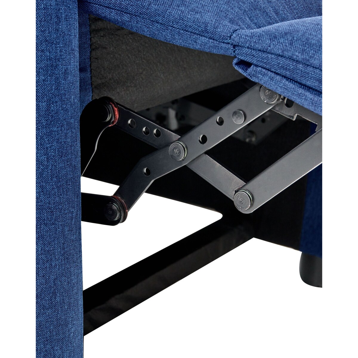 Rozkładany fotel EMINENCE Len syntetyczny Granatowy