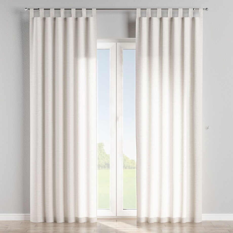 Zasłona na szelkach 1 szt. 130x245 śmietankowy biały