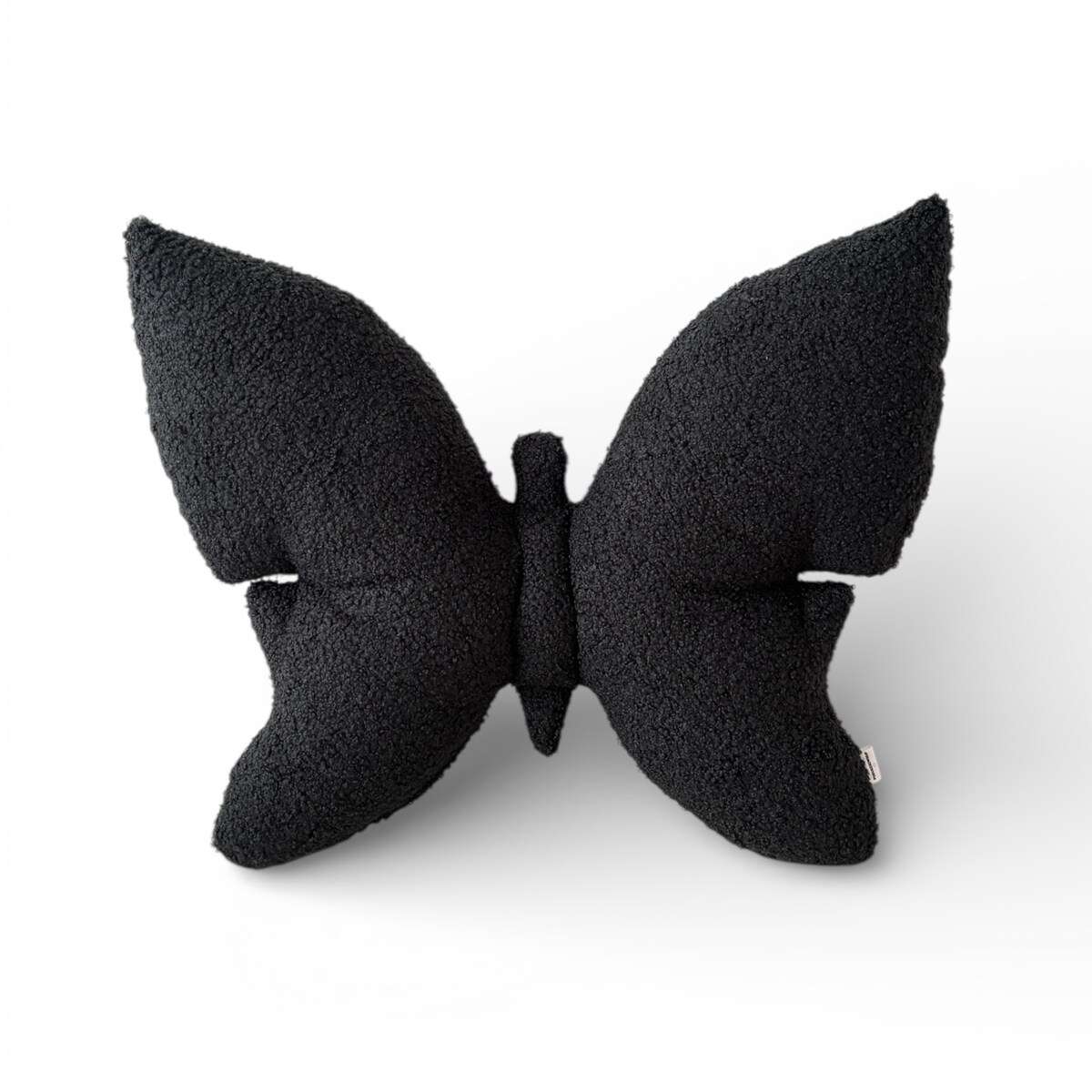 Poduszka dekoracyjna Motyl czarna boucle