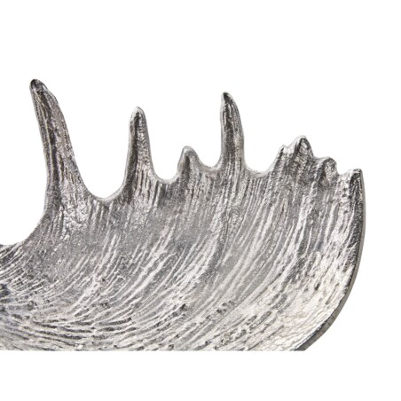 Patera dekoracyjna Poroże CARTHAGE Metal Srebrny
