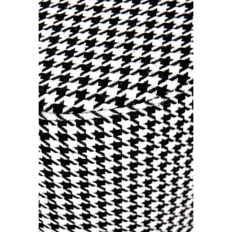 PUFA Ranu OKRĄGŁA 36/44 cm czarno-biała ZŁOTA PODSTAWA