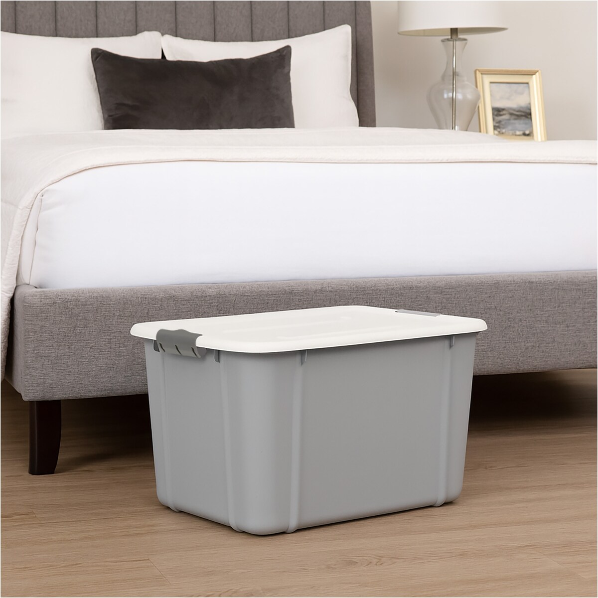 Pojemnik Plastikowy Pudełko 60 L Plastikowe Zamykany Z Pokrywką Pudło Box Do Przechowywania Na Zabawki Dokumenty Ubrania