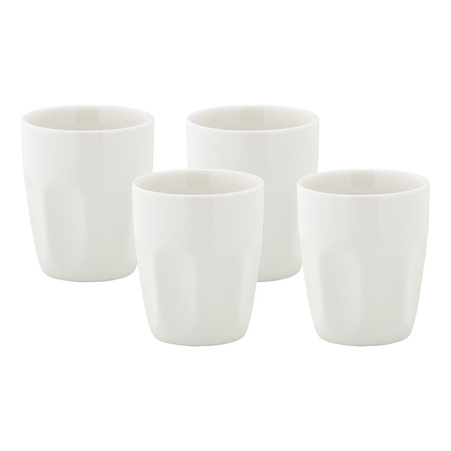 Zestaw 4 kubków, biały 200 ml