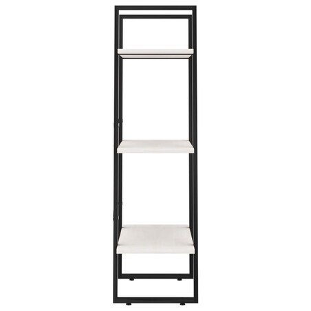 vidaXL Regał, biały, 60x30x105 cm, lite drewno sosnowe