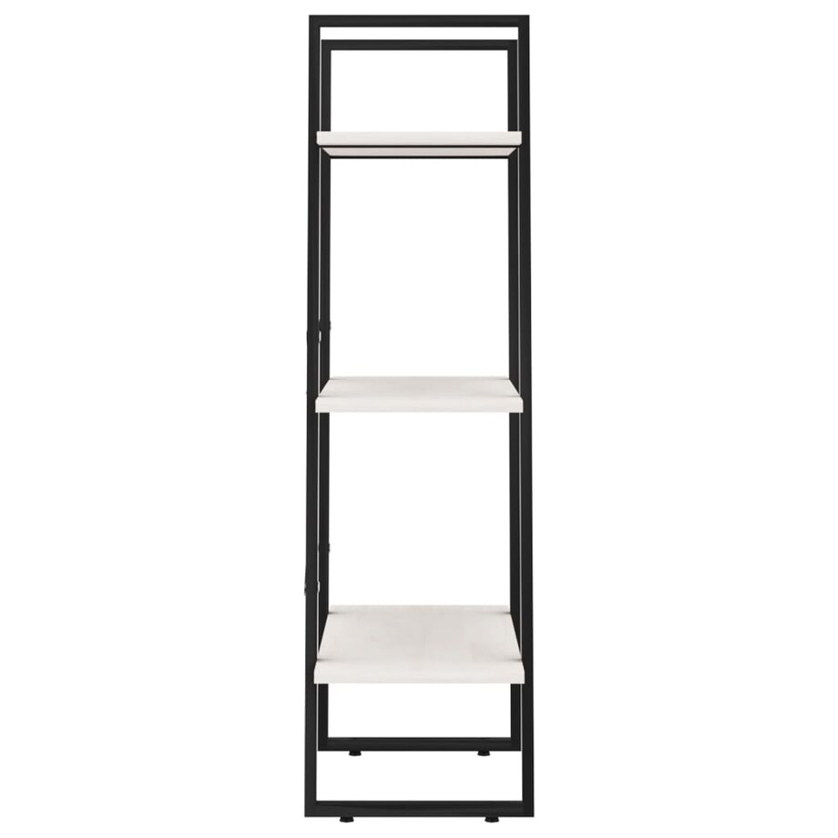 vidaXL Regał, biały, 60x30x105 cm, lite drewno sosnowe