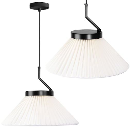 Lampa sufitowa wisząca czarno-biała APP1670-1CP