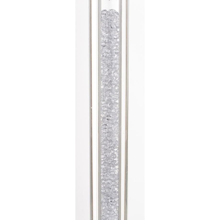 Świecznik szklany na 1 świecę z kloszem 81x9x9 cm RURKA biały medium