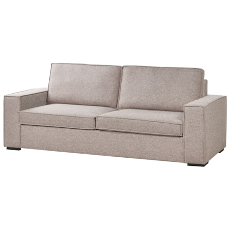Sofa rozkładana jasnobrązowa VUOKATTI