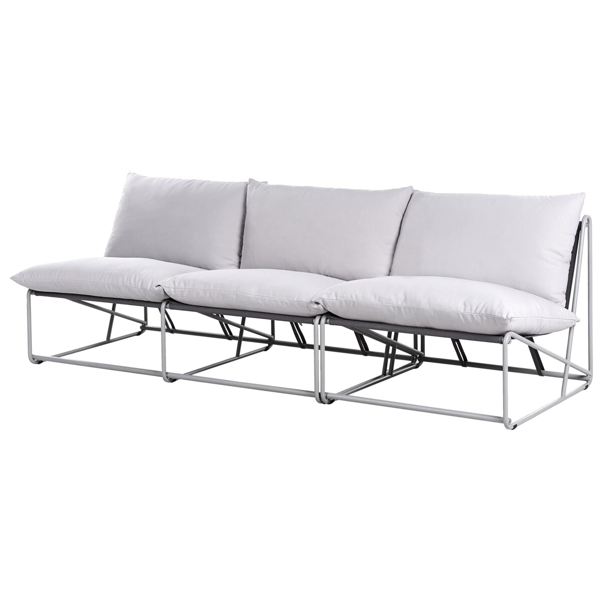 Zestaw ogrodowy dla 3 osób PICO Metal Szary