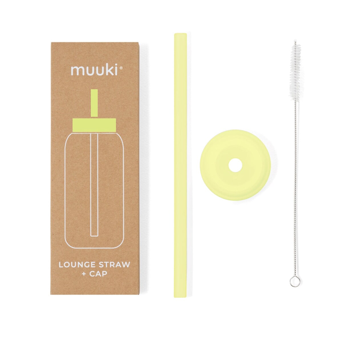 MUUKI słomka do butelki 720 ml, Sunny Lemonade