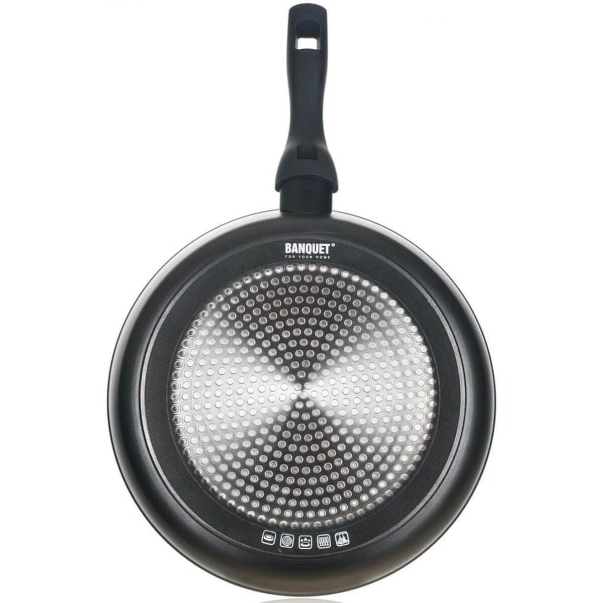 PATELNIA PATELKA grazia 28 cm CZARNA nie przywiera do przygotowania potraw