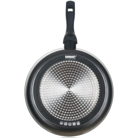 PATELNIA PATELKA grazia 28 cm CZARNA nie przywiera do przygotowania potraw