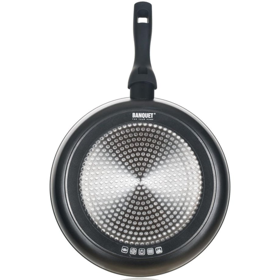 PATELNIA PATELKA grazia 28 cm CZARNA nie przywiera do przygotowania potraw