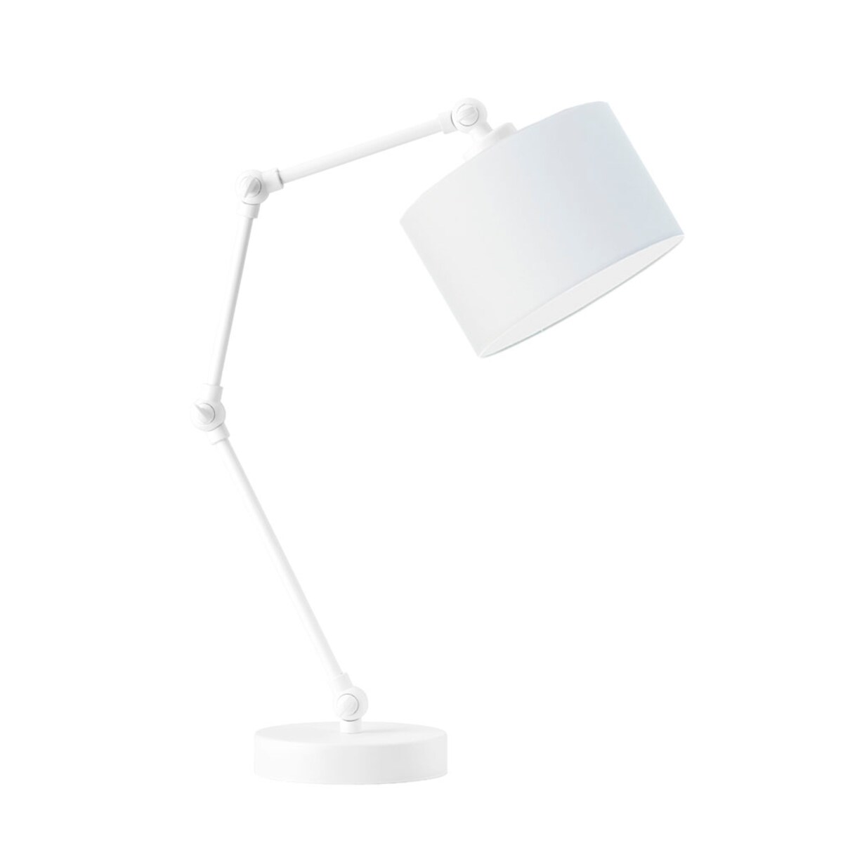 Lampka nocna przegubowa na biurko lampa biurkowa regulowana LED z abażurem walec SOUL