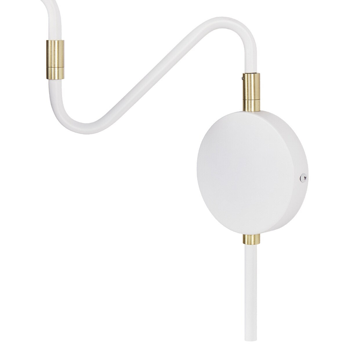 Lampa ścienna BALIEM Biały Metal Regulowana