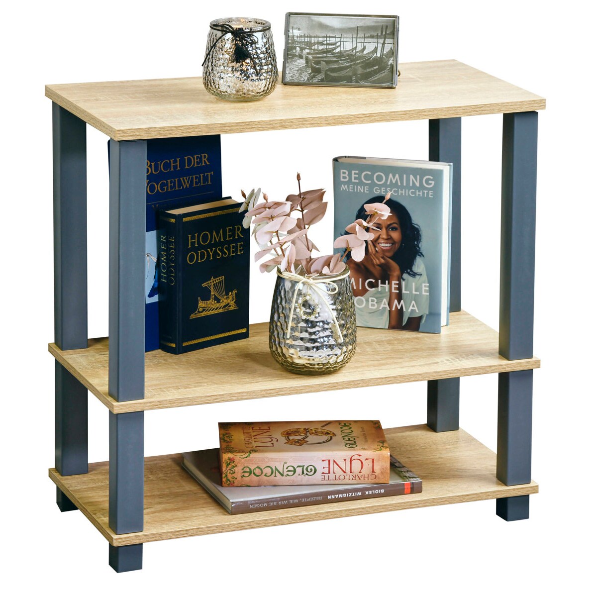 Regał do przechowywania, 3 półki, 60 x 58,5 cm